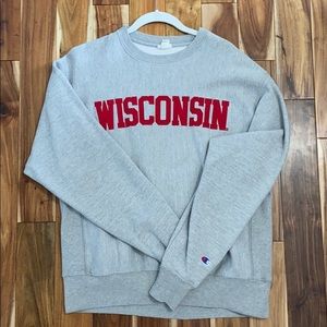 Simple gray Wisconsin sweatshirt